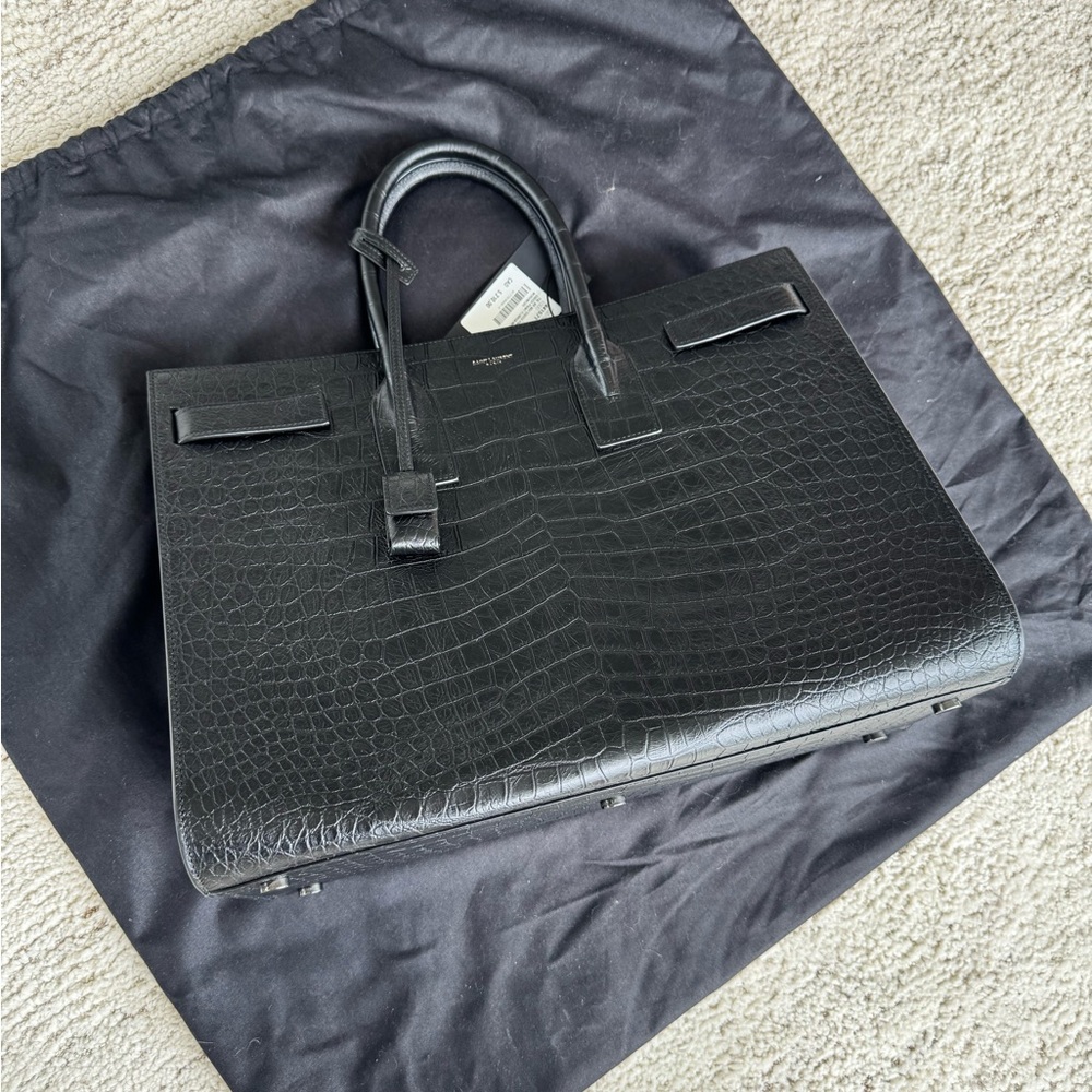 Saint Laurent Black Sac De Jour